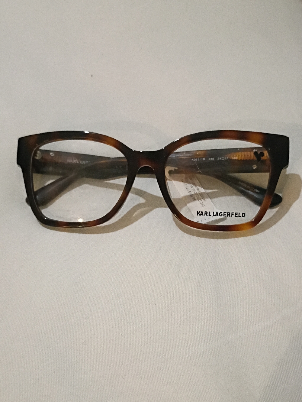 Karl Lagerfeld Women’s Brown Tortoiseshell Square Glasses